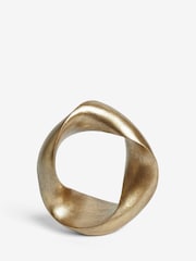 Gold Metal Twist Loop Ornament - Image 2 of 4