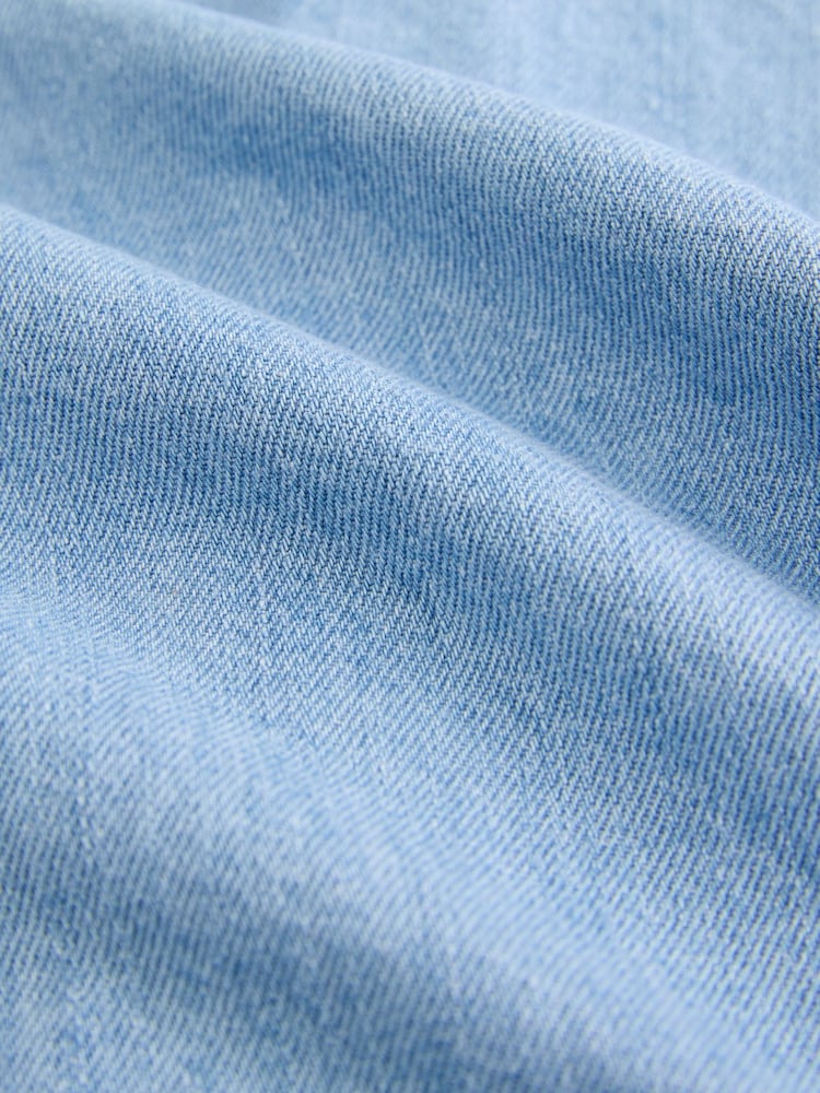 Mid Blue Denim Embroidered Shacket (3mths-7yrs) - Image 8 of 9