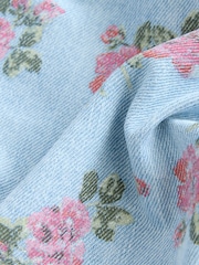 Blue Denim 100% Cotton Printed Shacket and Shorts Set (3mths-7yrs) - Image 8 of 10