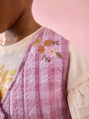Purple Gingham Waistcoat and T-Shirt Set (3mths-7yrs) - Image 4 of 10
