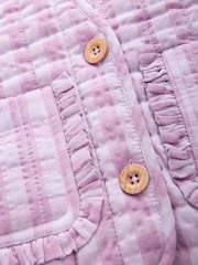 Purple Gingham Waistcoat and T-Shirt Set (3mths-7yrs) - Image 9 of 10