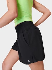 Sweaty Betty Black Relay Unlined Shell Shorts - Image 4 of 6