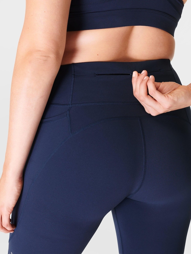 Azul - Pantalones cortos de ciclista de 9" Power de Sweaty Betty - Imagen 2 de 9