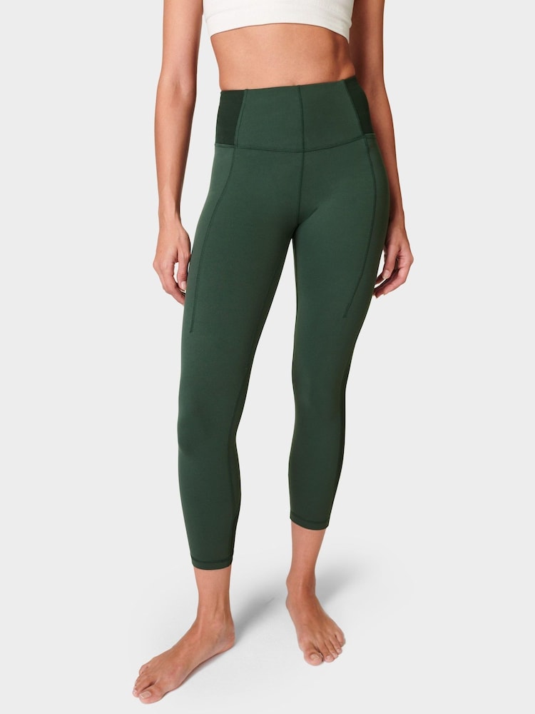 Grün - Sweaty Betty Superweiche, gerippte 7/8-Yoga-Leggings - Bild 1 von 9