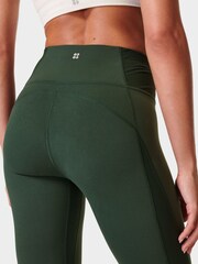 Grün - Sweaty Betty Superweiche, gerippte 7/8-Yoga-Leggings - Bild 6 von 9