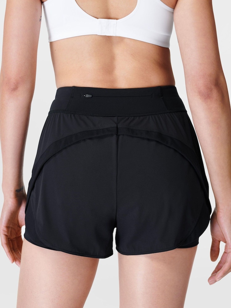 Sweaty Betty Black Tempo Run Shorts - Image 1 of 8