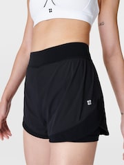 Sweaty Betty Black Tempo Run Shorts - Image 6 of 8