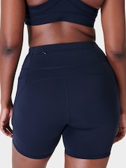 Sweaty Betty Blue 6" Inseam Power 6" Biker Shorts - Image 2 of 11