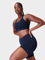 Sweaty Betty Blue 6" Inseam Power 6" Biker Shorts - Image 5 of 11