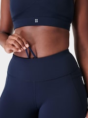 Sweaty Betty Blue 6" Inseam Power 6" Biker Shorts - Image 8 of 11