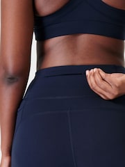 Sweaty Betty Blue 6" Inseam Power 6" Biker Shorts - Image 9 of 11