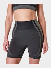 Sweaty Betty Black Silhouette Sculpt Seamless Workout Shorts - Image 1 of 6