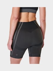 Sweaty Betty Black Silhouette Sculpt Seamless Workout Shorts - Image 2 of 6