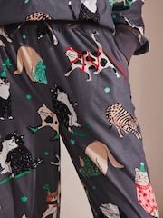 Grey Christmas Cats Christmas Cosy Long Sleeve Pyjamas - Image 9 of 13