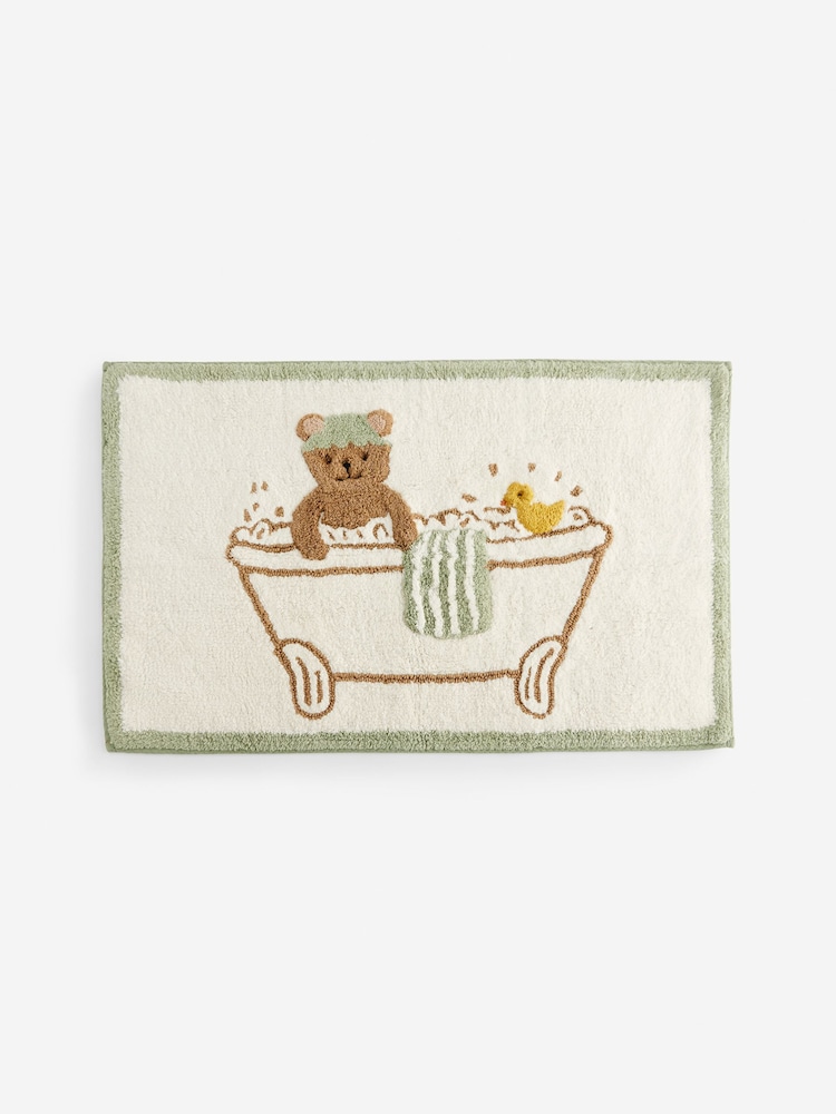 Natural Woodland Spa 100% Cotton Bath Mat - Image 4 of 4
