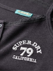 Superdry Grey Athletic Essentials Button Down Vest Top - Image 5 of 6