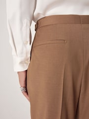 Taupe EDIT Tuxedo Suit Trousers - Image 4 of 10