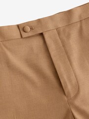Taupe EDIT Tuxedo Suit Trousers - Image 8 of 10