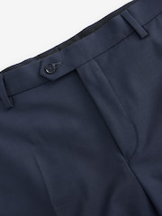 Navy Blue Slim Fit Wool Blend Motionflex Suit Trousers - Image 5 of 8