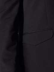 Black Slim Fit EDIT Western Style Suit Jacket - Image 4 of 8