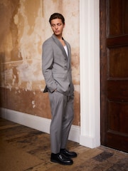 Grey EDIT Tuxedo Suit Trousers - Image 1 of 3
