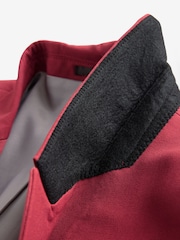 Red EDIT Tuxedo Suit Jacket - Image 10 of 11