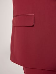Red EDIT Tuxedo Suit Jacket - Image 6 of 11
