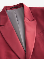 Red EDIT Tuxedo Suit Jacket - Image 8 of 11