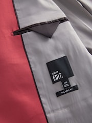 Red EDIT Tuxedo Suit Jacket - Image 9 of 11