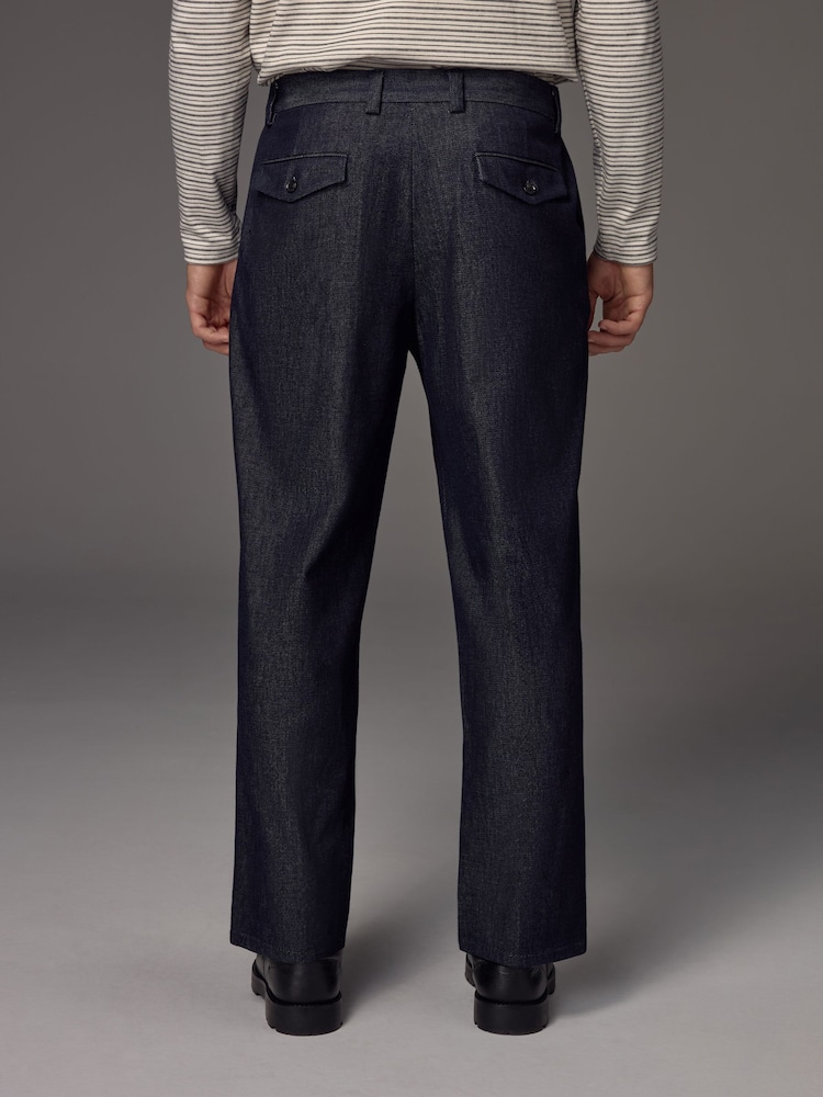 Blue EDIT Relaxed Fit Denim Trousers - Image 2 of 12 Blue EDIT Relaxed Fit Denim Trousers - Image 2 of 12