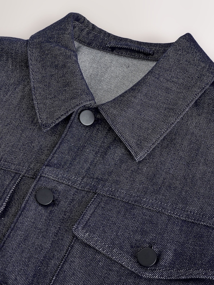 Bleu - Veste camionneur en jean EDIT - Image 10 of 11