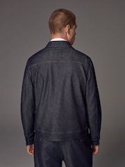 Bleu - Veste camionneur en jean EDIT - Image 2 de 11