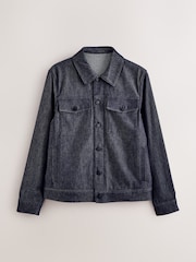Bleu - Veste camionneur en jean EDIT - Image 7 de 11
