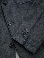 Bleu - Veste de costume décontractée en jean EDIT - Image 9 de 10