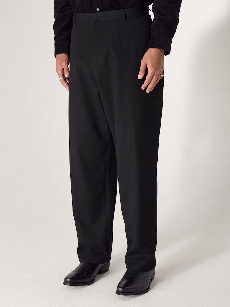 Черный - Slim Fit EDIT Flared Western Style Suit Trousers - Изображение 1 из 6