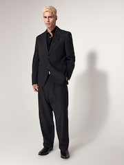 Черный - Slim Fit EDIT Flared Western Style Suit Trousers - Изображение 2 из 6