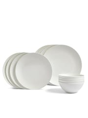 Wedgwood 12 Piece White Gio Dinner Set - Image 1 of 6