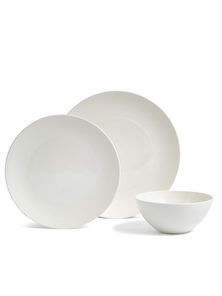 Wedgwood 12 Piece White Gio Dinner Set - Image 2 of 6