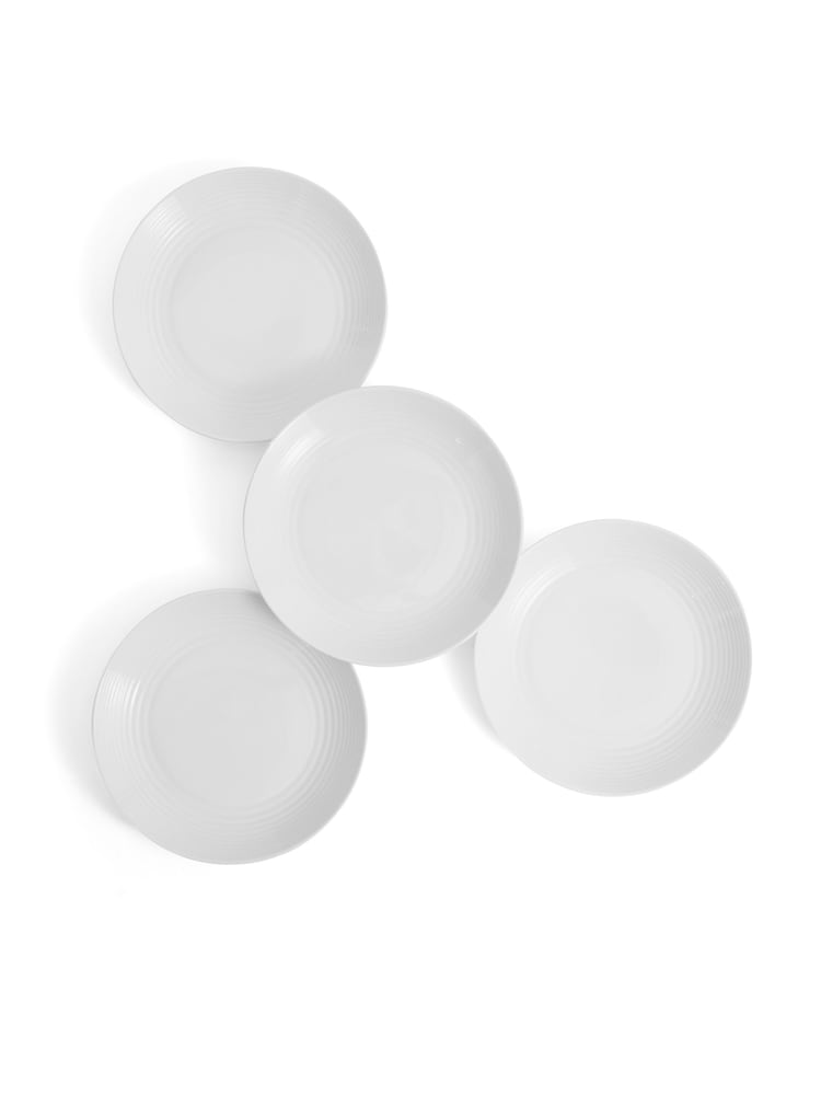 Royal Doulton White Gordon Ramsay Maze Dinner Pates Set of 4 - Image 1 of 4