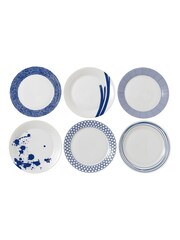 Royal Doulton Blue Pacific Dinner Plates Set of 6 - Image 1 of 1