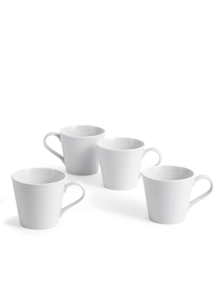 Royal Doulton White Gordon Ramsay Maze Mugs Set of 4 - Image 1 of 4 Royal Doulton White Gordon Ramsay Maze Mugs Set of 4 - Image 1 of 4