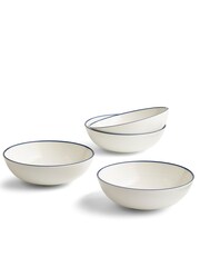 Royal Doulton Denim Line Gordon Ramsay Maze Cereal Bowls Set of 4 - Image 1 of 4
