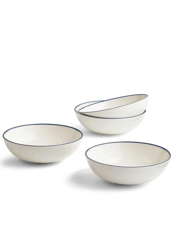 Royal Doulton Denim Line Gordon Ramsay Maze Cereal Bowls Set of 4 - Image 1 of 4
