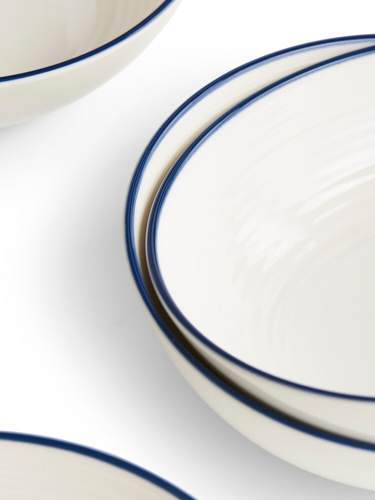 Royal Doulton Denim Line Gordon Ramsay Maze Cereal Bowls Set of 4 - Image 2 of 4
