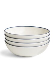 Royal Doulton Denim Line Gordon Ramsay Maze Cereal Bowls Set of 4 - Image 3 of 4