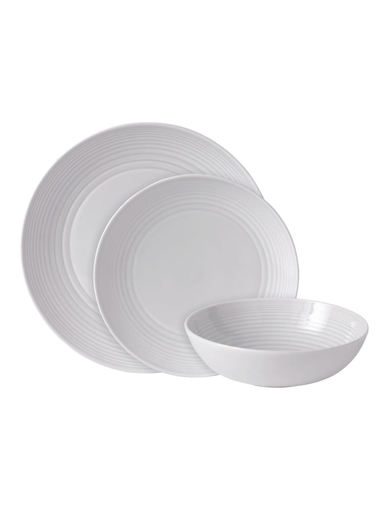 Royal Doulton White Gordon Ramsay Maze Dinner Set 12 piece - Image 1 of 1