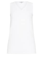 Long Tall Sally White Premium Modal Vest - Image 5 of 5