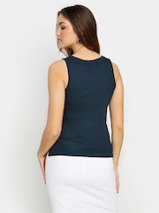 Long Tall Sally Blue Premium Modal Vest - Image 3 of 5