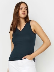 Long Tall Sally Blue Premium Modal Vest - Image 4 of 5