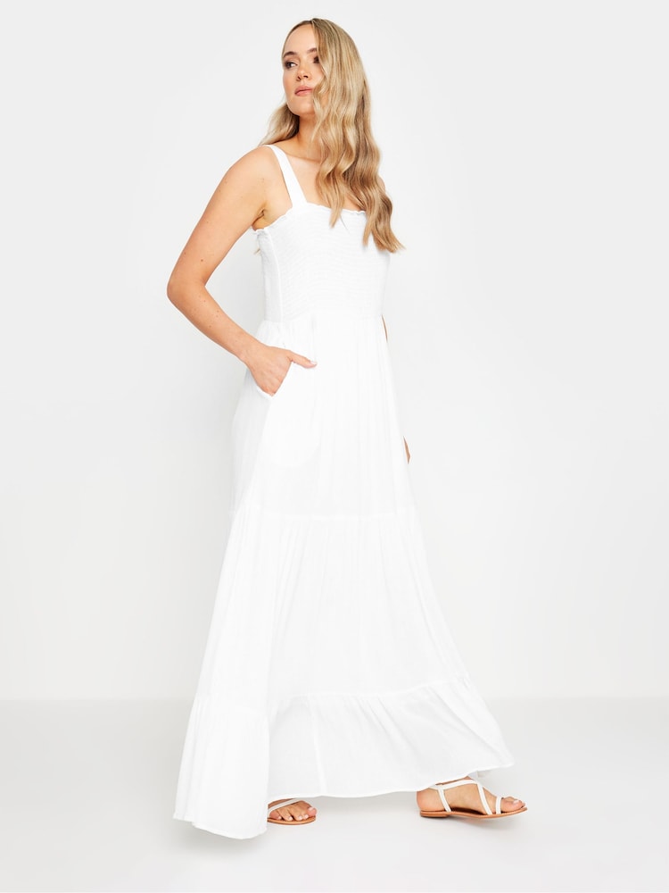 Long Tall Sally – Maxikleid mit Rüschensaum und Bindeband - Bild 1 von 5